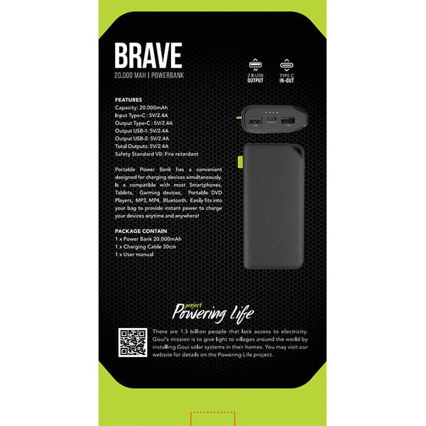Goui Brave 20 - Batterie Externe 20,000 mAh 12W | Recharge Rapide et Longue Autonomie - Image 3